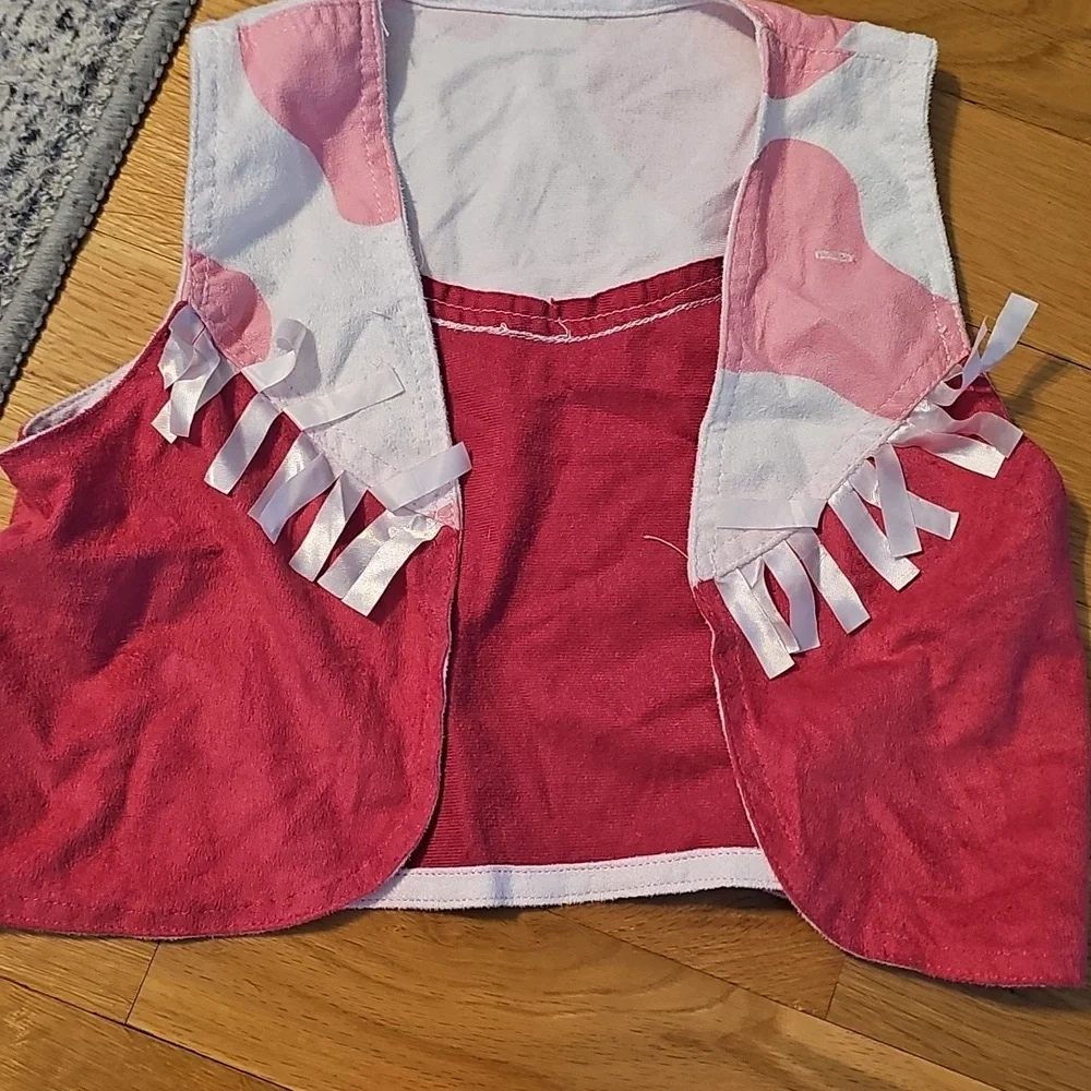 Melissa & Doug Pink and White 2 Piece Cowgirl Costume
